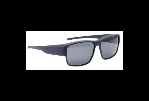 Overzetzonnebril model Riga mat navy blauw
