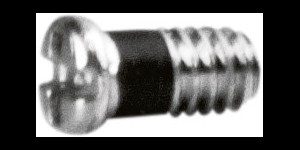 Kruiskop/gleuf-schroef zilver Ø 1,4 lengte 3,3 mm