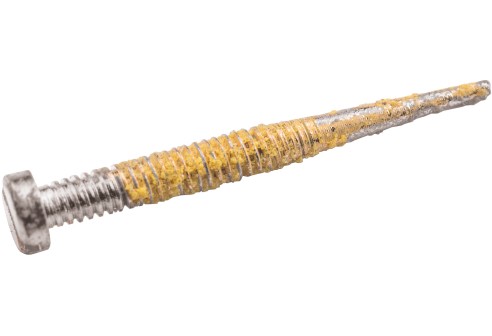 Gleufschroef zilver Tuflock Ø 1,2 lengte 11,6 mm