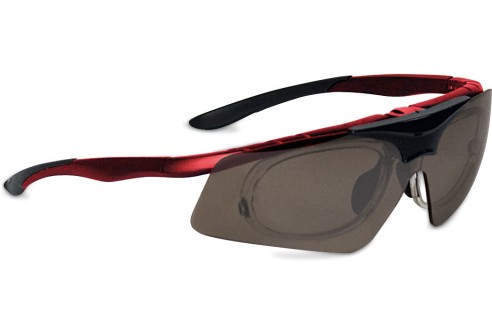 Shoptic Te verglazen sportbril - Rood - Zwartmat