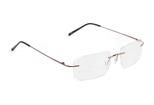 Glasbril van Beta-titanium bruin