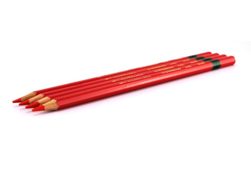 Glaspotlood grafiet kleur rood per 4 stuks