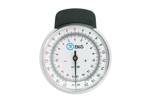 Sferometer met brekingsindex n 1,49 en n 1,60