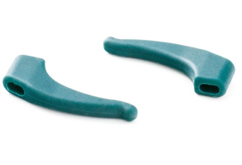 Milo & Me kids antislip oorhaakjes, donker groen