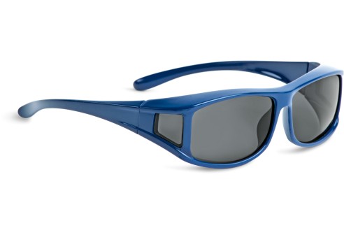 Shoptic Overzetbril, klein - rechthoekig - Blauw