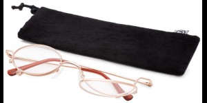 Shoptic Make-up bril kunststof met magneetjes die de lenzen vasthouden - Goud