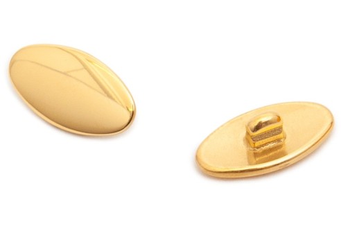 Titanium klikpad goud allergievrij 13 mm