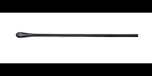 Acetaat oortip lang zwart Ø 1,2 mm