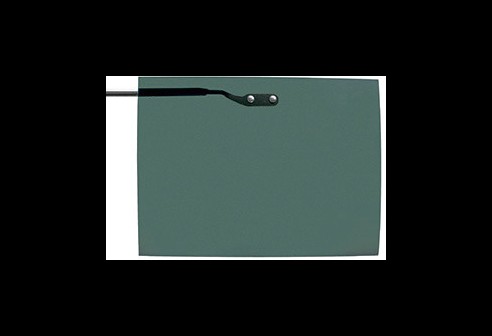 Voorhanger opklapbaar, zeer fijne uitvoering, maat L, gun frame - Groen, polariserend