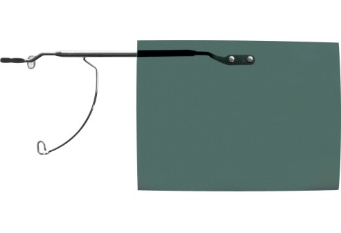 Voorhangers opklapbaar, zeer fijne uitvoering, maat M, gun frame - Groen, polariserend