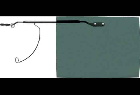 Voorhangers opklapbaar, zeer fijne uitvoering, maat M, gun frame - Groen, polariserend