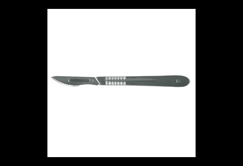 Scalpel met metalen grip